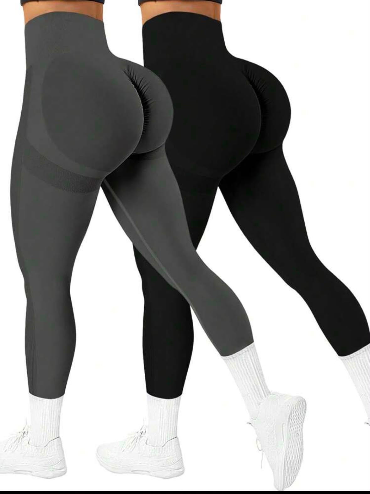 Leggings sin costura cintura alta unicolor