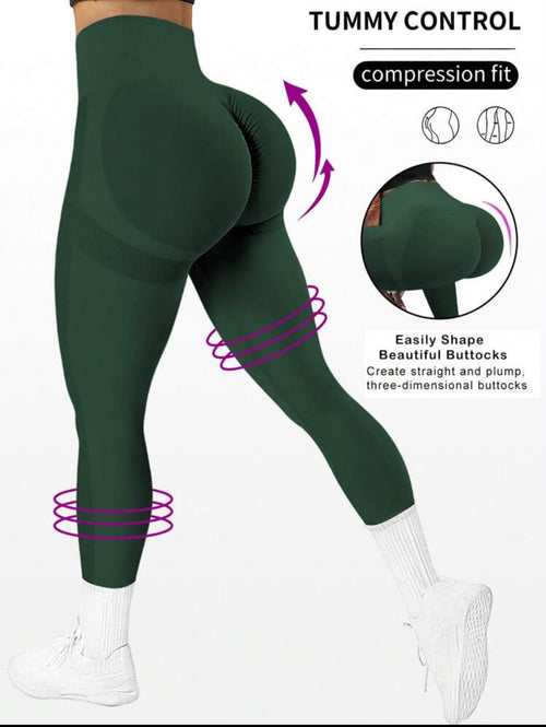 Mallas sin costura de cintura alta para mujer